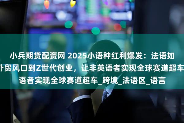 小兵期货配资网 2025小语种红利爆发：法语如何从高考洼地、AI外贸风口到Z世代创业，让非英语者实现全球赛道超车_跨境_法语区_语言